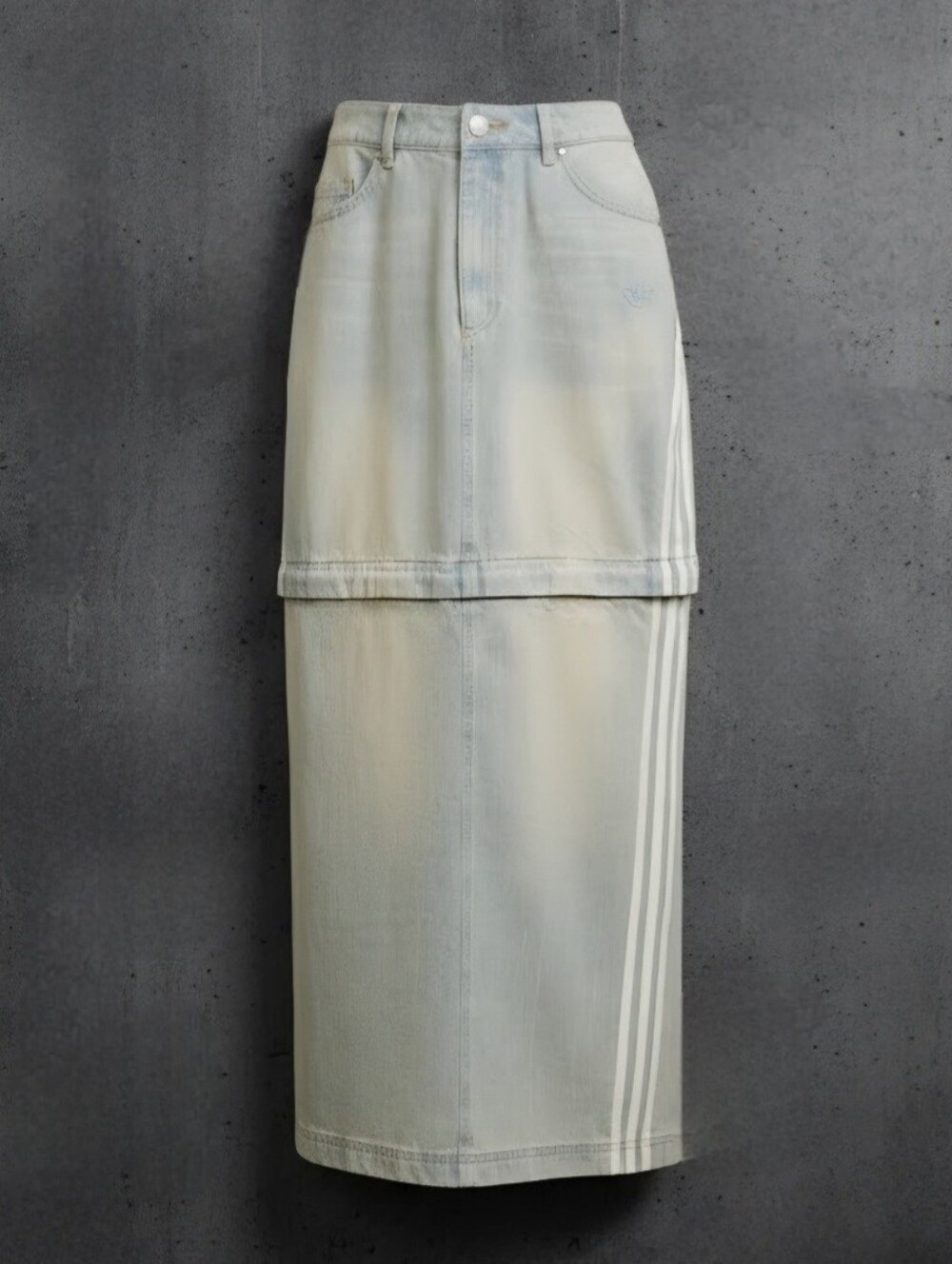 Adidas Originals Adilenium Season 3 Two-In-One Denim Skirt | Size 14 - Picture 12 of 13